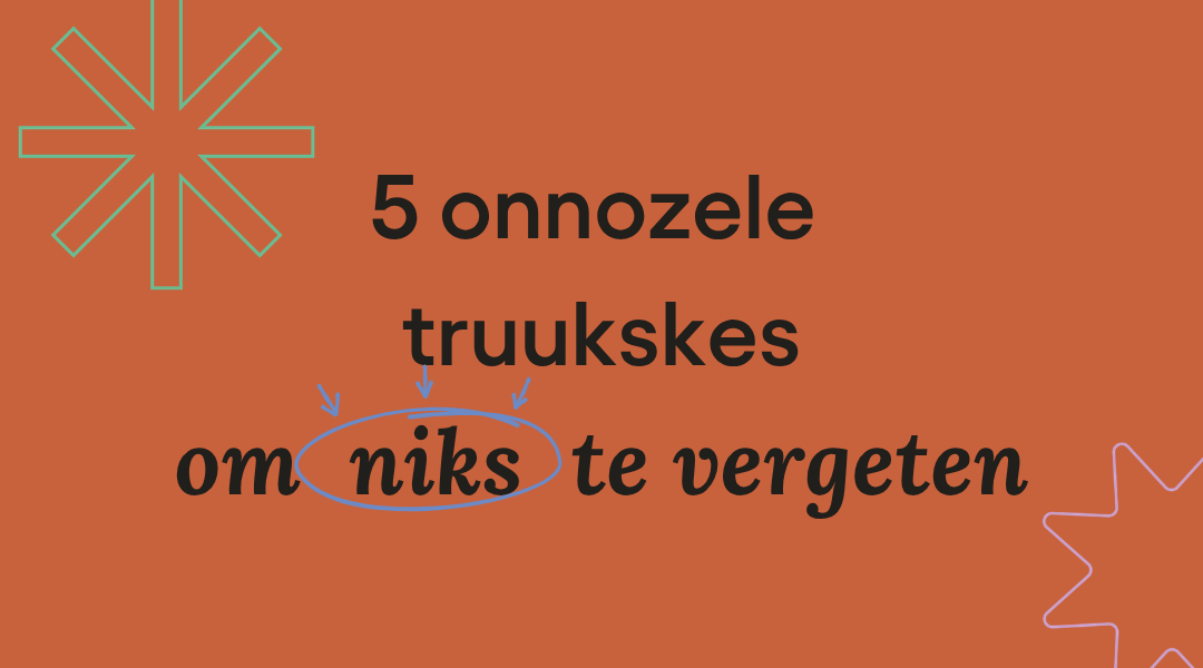 niks vergeten tips