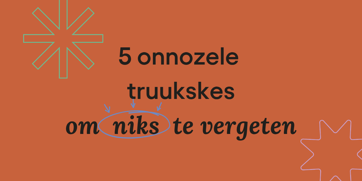 niks vergeten tips